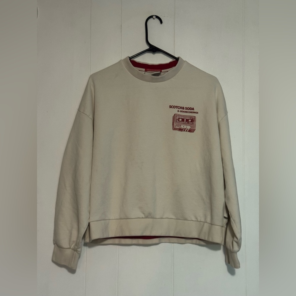 Scotch & Soda Beige Sweatshirt with Graphic